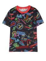 Lanvin Enfant t-shirt à imprimé graphique - Bleu - thumbnail