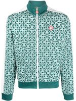 Casablanca veste zippée à logo en jacquard - Vert - thumbnail