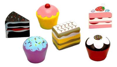 Viga Toys speelgoedcake set 6 delig 4 cm Viga Toys speelgoedcake set 6 delig 4 cm