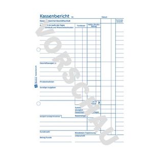 Avery-Zweckform Kasverslagformulier 305 DIN A5 Wit Aantal paginas: 50 Zelfkopiërend: Nee