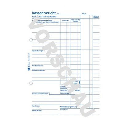 Avery-Zweckform Kasverslagformulier 305 DIN A5 Wit Aantal paginas: 50 Zelfkopiërend: Nee