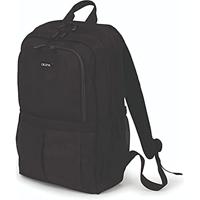 Dicota D31696 Eco Backpack SCALE 15-17.3 - lichte notebook laptoprugzak met beschermende bekleding en voldoende opslagruimte - gemaakt van gerecycled PET - zwart
