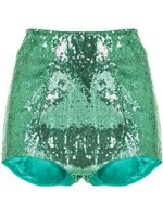 Dolce & Gabbana short brodé de sequins - Vert - thumbnail