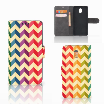Nokia 3 Telefoon Hoesje Zigzag Multi Color