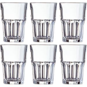 6x Stuks waterglazen/sapglazen Granity 420 ml