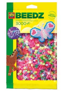 SES Creative Beedz Mix strijkkralen 3000 glitter SES Creative Beedz Mix strijkkralen 3000 glitter