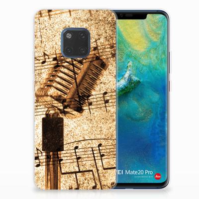 Huawei Mate 20 Pro Siliconen Hoesje met foto Bladmuziek Huawei Mate 20 Pro Siliconen Hoesje met foto Bladmuziek
