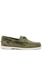 Sebago chaussures bateau en daim - Vert