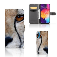 Samsung Galaxy A50 Telefoonhoesje met Pasjes Cheetah