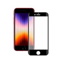 KSIX smart your tech Displaybeschermfolie voor iPhone SE 2022, SE 2020, 8 en 7, gehard glas, dikte 0,33 mm, zwart