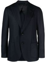 Lardini herringbone-pattern single-breasted blazer - Bleu