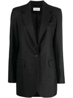 P.A.R.O.S.H. Giacca virgin wool-blend blazer - Gris