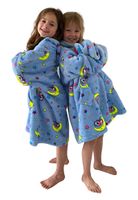 Kindersnuggie unicorn fleece - lichtblauw - Badrock