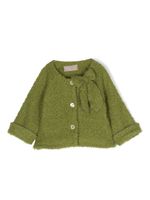 La Stupenderia cardigan à détail de nœud - Vert