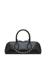 Valentino Garavani mini sac Rockstud E/W en cuir - Noir - thumbnail