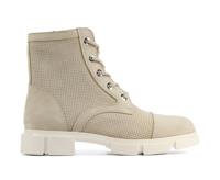 Mace Dames Enkellaarsjes in Suede (Beige)