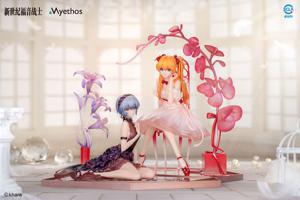 Evangelion PVC Statue 1/7 Rei Ayanami & Asuka Shikinami Langley: Whisper Of Flower Ver. Set