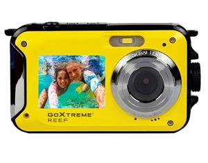 GoXtreme Reef Yellow Digitale camera 24 Mpix Geel Full-HD video-opname, Waterdicht tot 3 m, Onderwatercamera, Schokbestendig, Met ingebouwde flitser