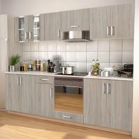 vidaXL Keukenkastenset met afzuigkap 8-delig eiken look