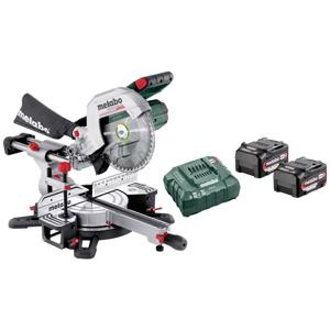 Metabo 614254650 Accu-kapzaag Incl. 2 accus, Incl. lader 254 mm 30 mm