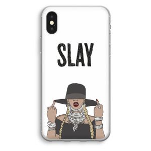 Slay All Day: iPhone X Transparant Hoesje