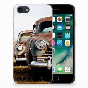 iPhone SE 2022 | SE 2020 | 8 | 7 Siliconen Hoesje met foto Vintage Auto