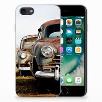 iPhone SE 2022 | SE 2020 | 8 | 7 Siliconen Hoesje met foto Vintage Auto - thumbnail