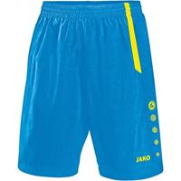 JAKO - Sportbroek Turijn, Uniseks-Kind, Jako Blauw/Neongeel, 128