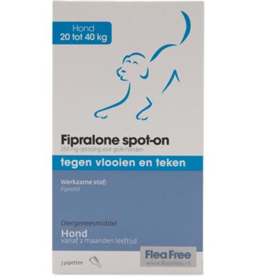 Flea Free Spot-on Hond 20 Tot 40 Kg (3st)