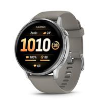 Garmin Venu 4, 45mm, Premium smartwatch met GPS, AMOLED-touchscreen, LED-zaklamp, Geavanceerde gezondheids- en fitnessfuncties, Tot 10 dagen batterijduur, Silver/Grey