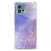 Back Cover voor Motorola Moto G72 Watercolor Paars