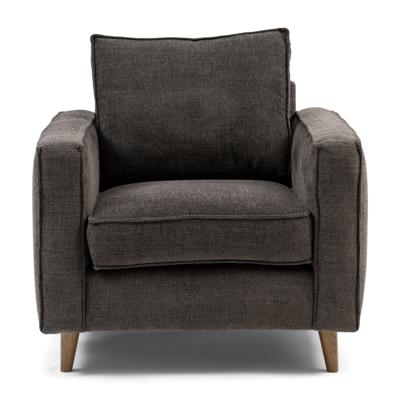 Rivièra Maison Fauteuil 'Kendall' Celtic Weave, kleur Mud