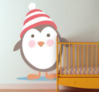 Sticker kind pinguin muts - thumbnail