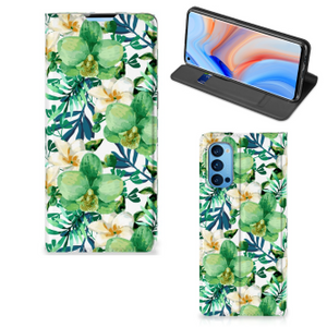 OPPO Reno4 Pro 5G Smart Cover Orchidee Groen