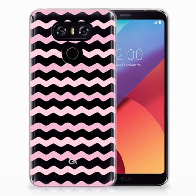 LG G6 TPU bumper Waves Roze LG G6 TPU bumper Waves Roze