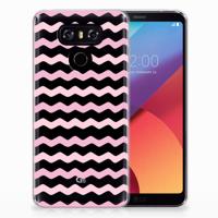 LG G6 TPU bumper Waves Roze