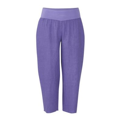 Paprika cropped straight fit broek paars