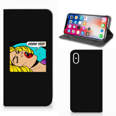 Apple iPhone Xs Max Hippe Standcase Popart Oh Yes Apple iPhone Xs Max Hippe Standcase Popart Oh Yes