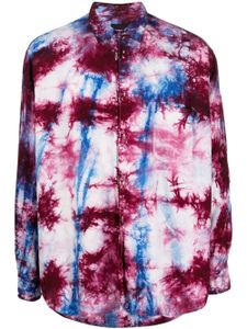 Comme Des Garçons Pre-Owned chemise à imprimé tie-dye (années 2000) - Violet