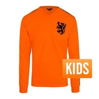 Cruyff - Holland Retro Shirt WK 1974 + Nummer 14 - Kinderen (Lange Mou - thumbnail