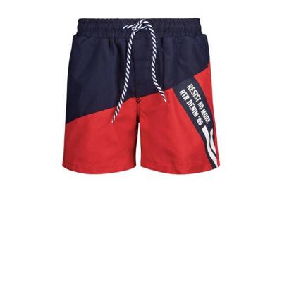 Retour Denim zwemshort Yuri rood/donkerblauw Retour Denim zwemshort Yuri rood/donkerblauw