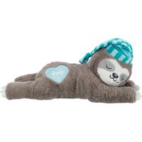 Trixie pluche luiaard grijs met heartbeat voor puppy 34 cm - thumbnail