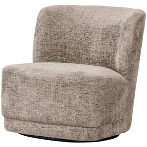 WOOOD Atty Draaifauteuil - Polyester - Zand - 75x74x65