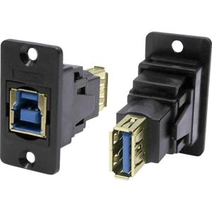 Cliff Adapter, Bus, inbouw USB-poort Type-A - USB-poort Type-B CP30606NX 1 stuk(s)