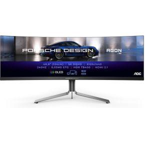 AOC AGON Porsche Design PD49 49 Ultrawide Quad HD 240Hz USB-C OLED Monitor