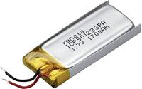 Renata ICP501233PA Spezial-rechargeable battery Prismatisch cable LiPo 3.7V 175 mAh