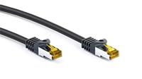 Goobay 91626 RJ45 patchkabel S/FTP (PiMF), met CAT 7 ruwe kabel, zwart