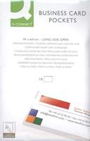 Q-Connect KF27039 visitekaartalbum, dozen, kaarten, tassen en accessoires visitekaartjeshouder scl. 10 stuks