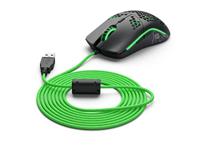 Glorious PC Gaming Race Ascended Cable V2, herziene pc-kabel voor model O, O-, D, D-muis, ultralicht en flexibel verwisselbare muiskabel, PC gaming set, gevlochten kabel (Gremlin Green)