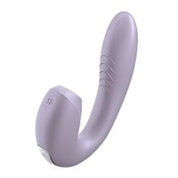 Satisfyer - Insertable Double Air Pulse Vibrator Sunray - Lilac - thumbnail